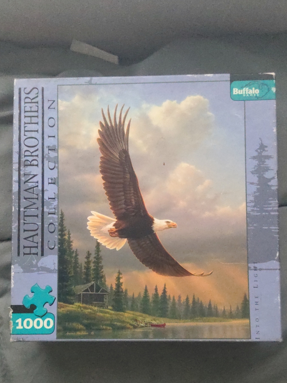 Buffalo Games Hautman Brothers Collection Bald Eagle Nature Cabin Jigsaw Puzzle